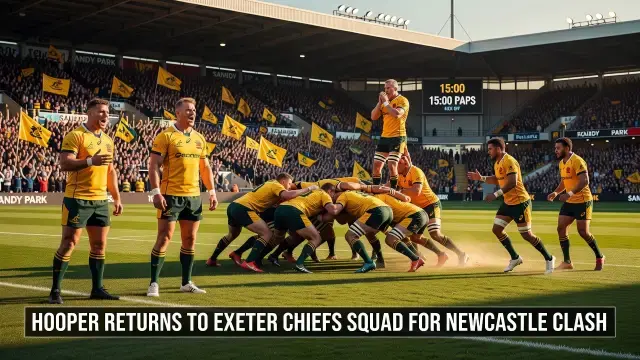 Hooper Returns to Exeter Chiefs Squad for Newcastle Clash